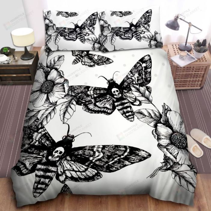 Black Death Moth 3D Bedding Set