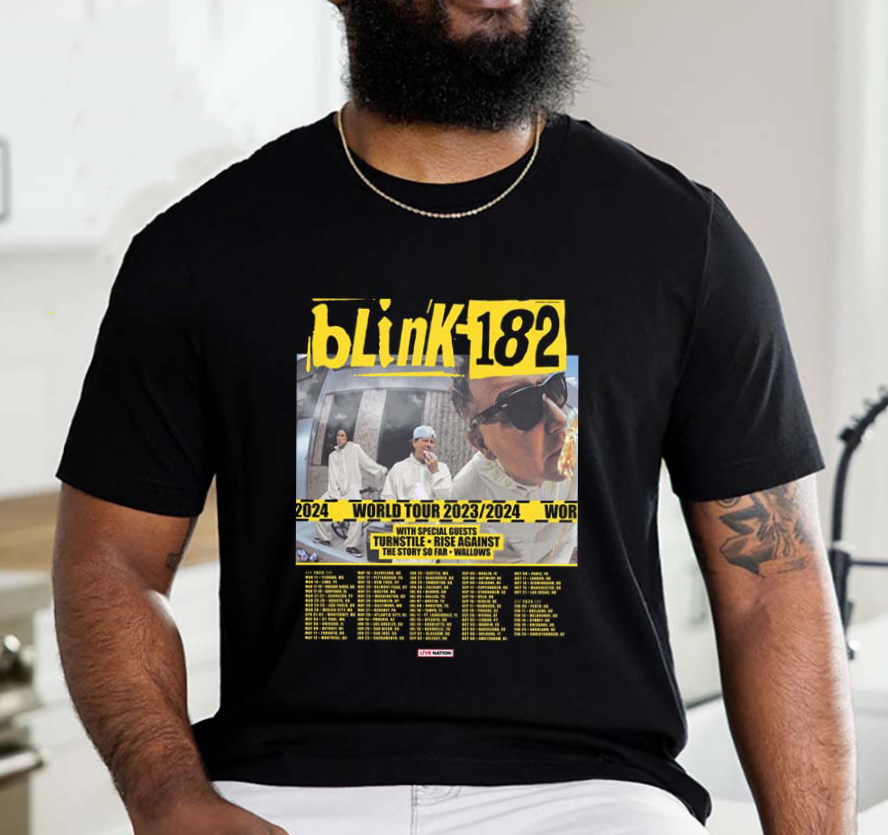 blink 182 tour shirt