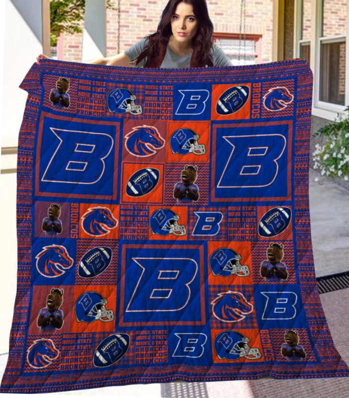 Boise State Broncos 3D Quilt Blanket