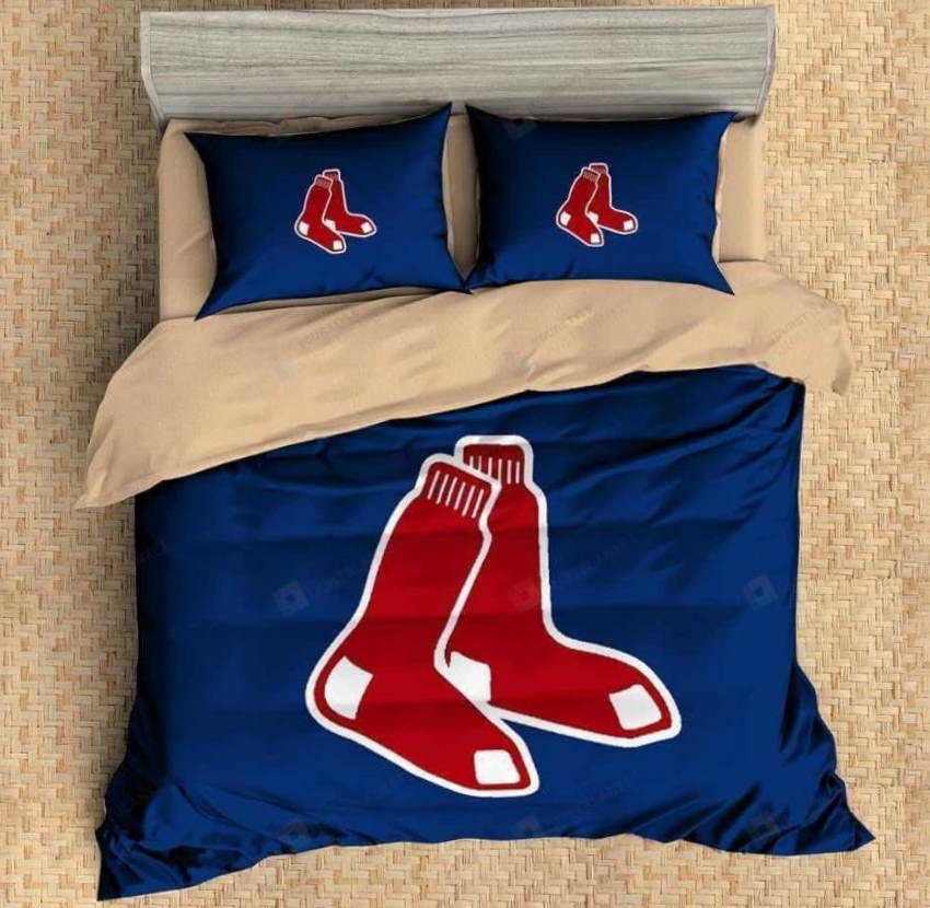 Boston Red Sox All Over Printed 3D Bedding Set