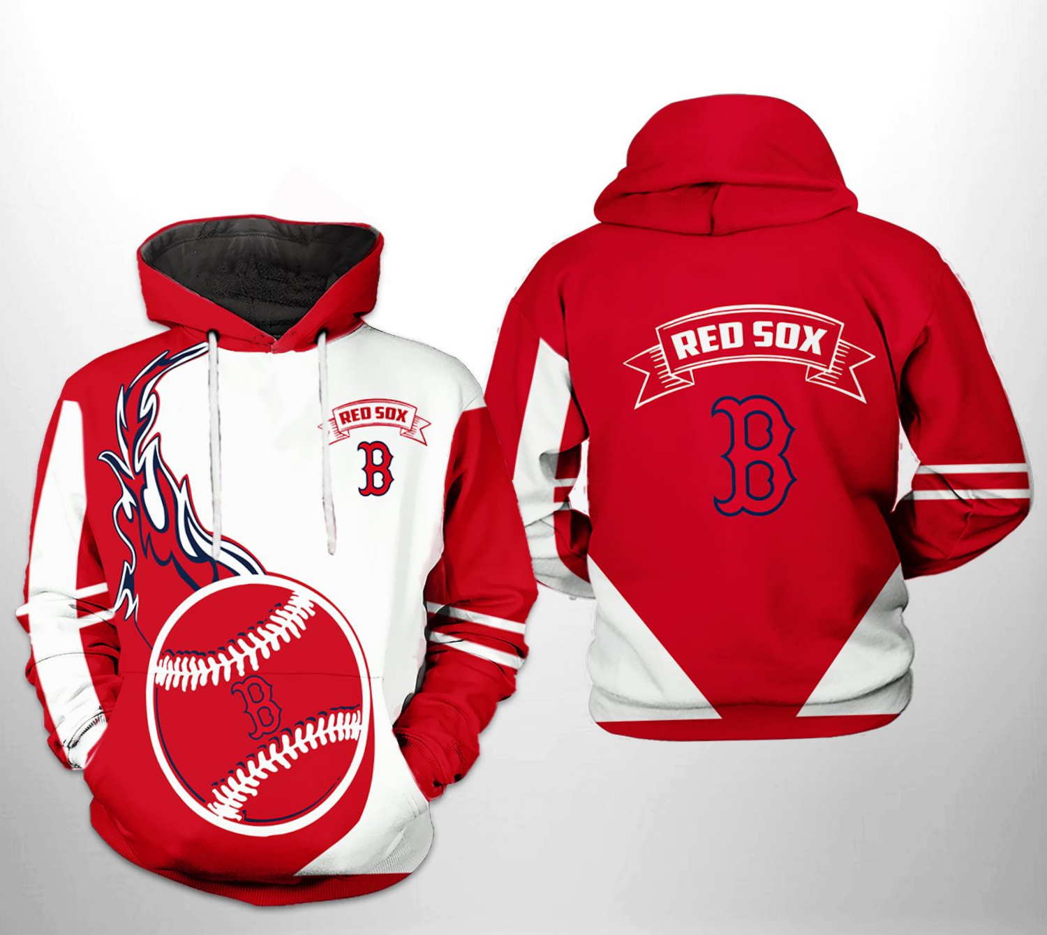 Boston Red Sox MLB Classic 3D Hoodie