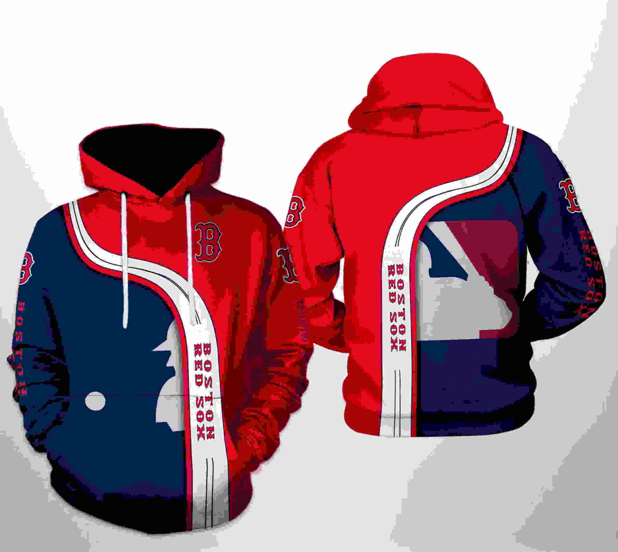 Boston Red Sox MLB Team 3D Hoodie