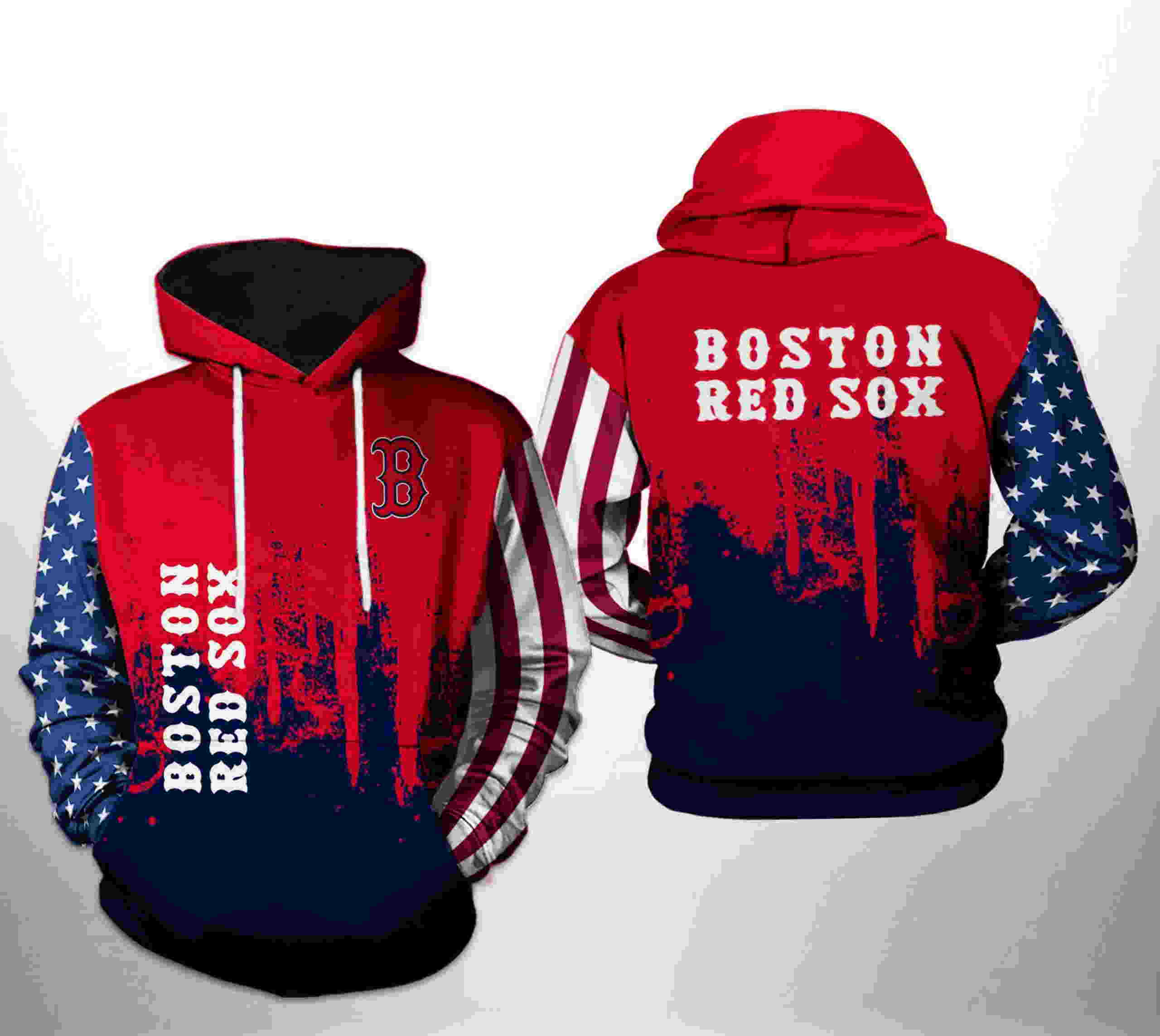 Boston Red Sox Baseball Team Zip Up Hoodie 3D Style977 All Over