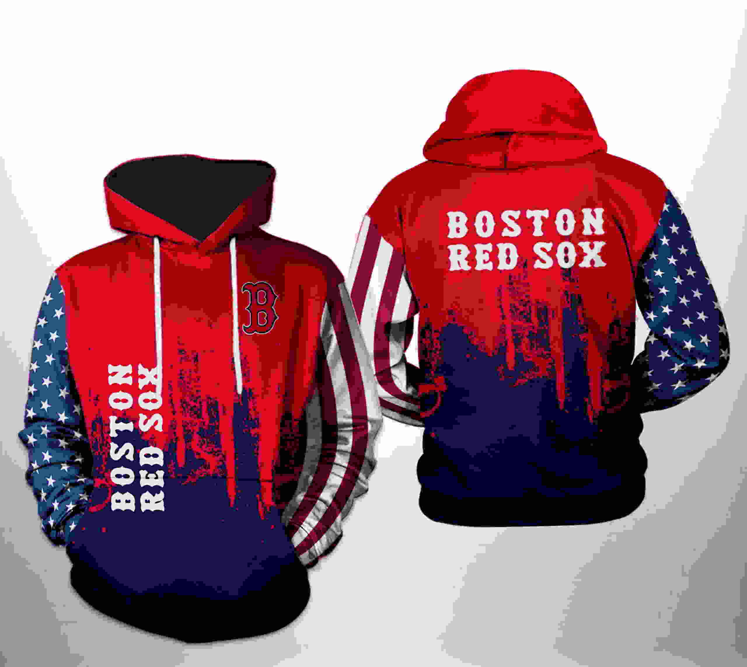 Boston Red Sox MLB Team US 3D Hoodie