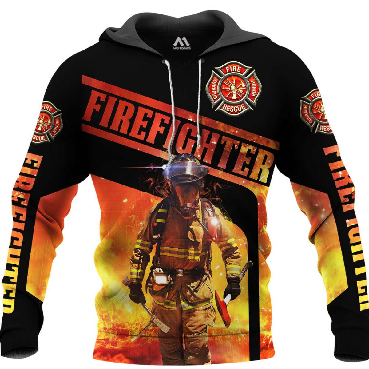 Brave Firefighter 3D Hoodie