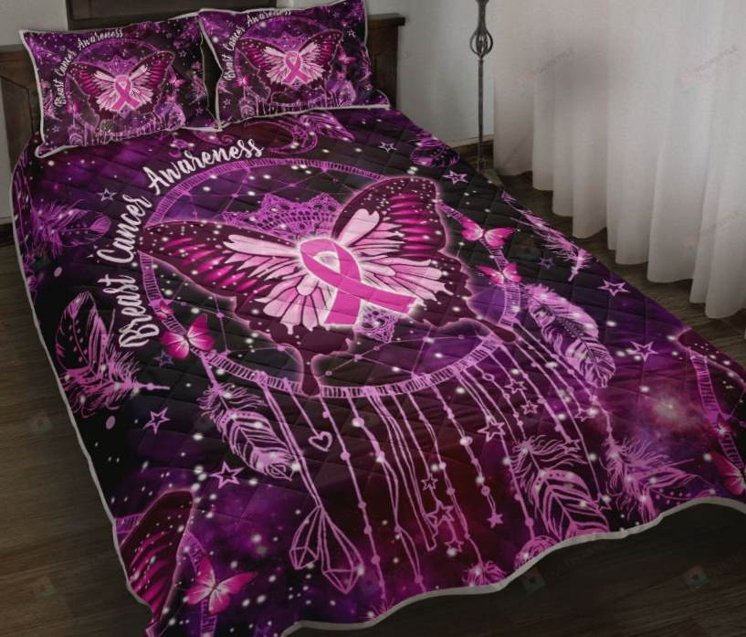 Breast Cancer Awareness Dreamcatcher 3D Bedding Set