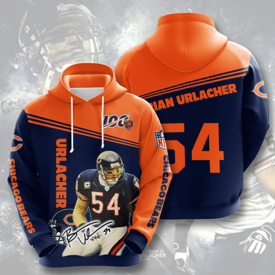 Brian Urlacher Chicago Bears 3D Hoodie