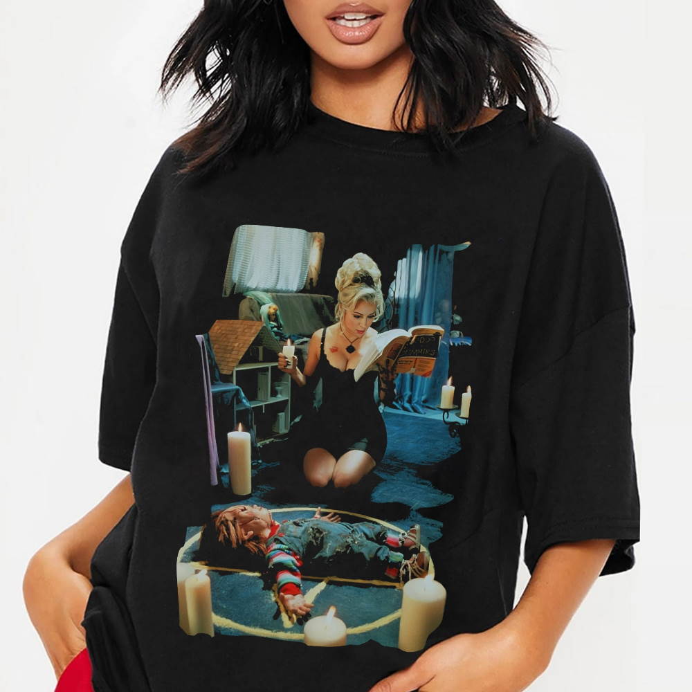 Bride of Chucky Jennifer Tilly Charles Lee Ray Vintage T Shirt