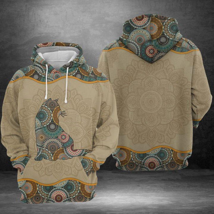 British Shorthair Mandala 3D Hoodie