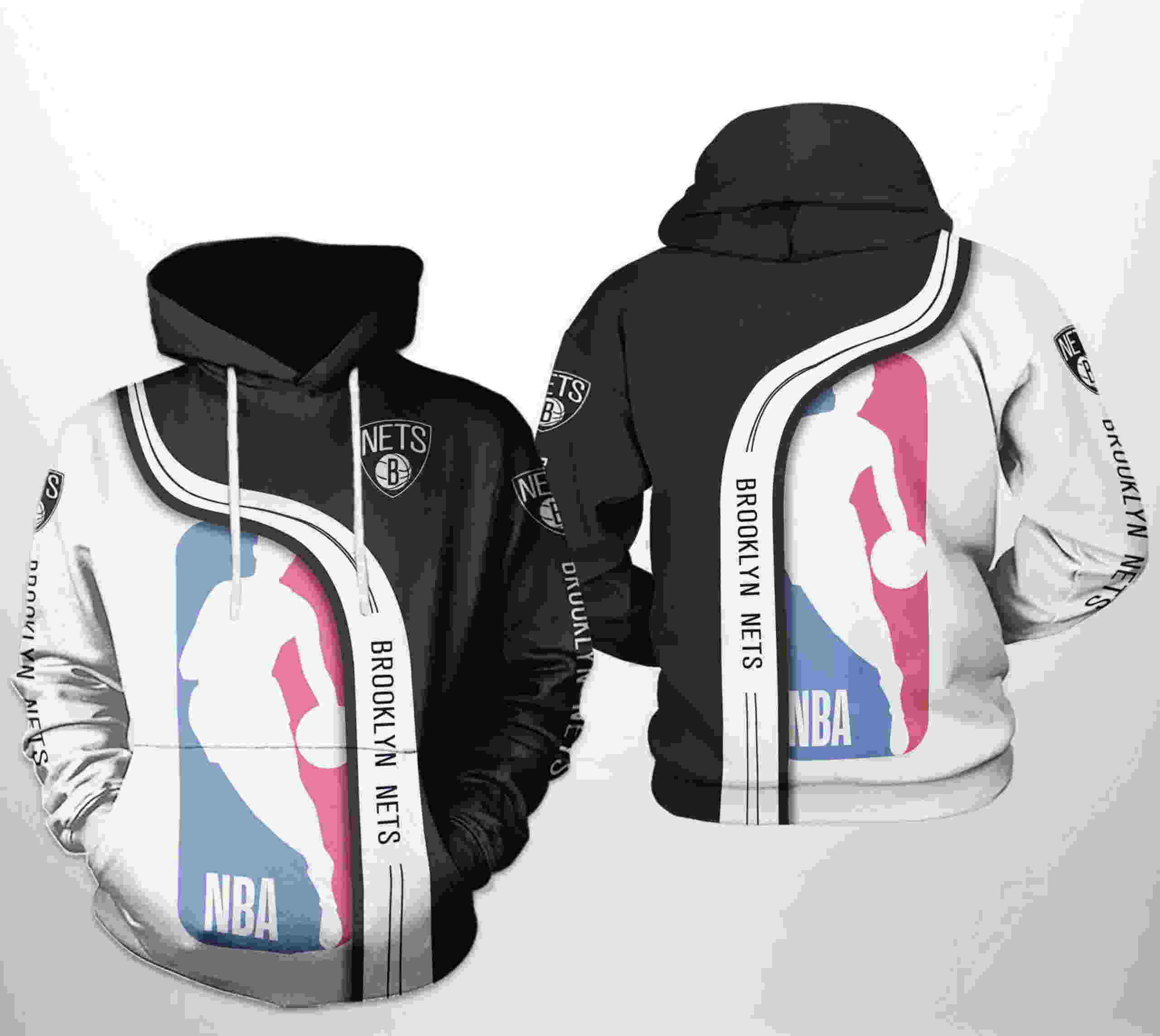 Brooklyn Nets NBA Team 3D Hoodie