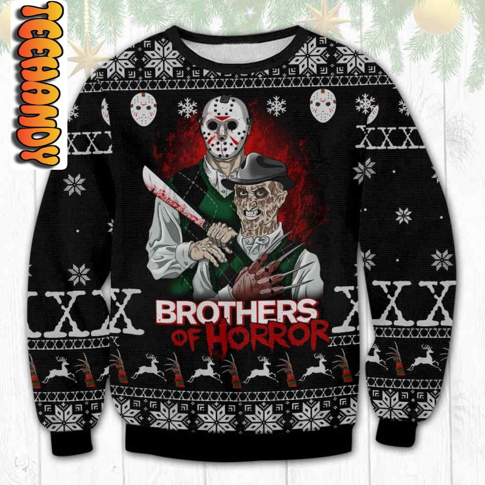 Brothers Of Horror Halloween Ugly Sweater