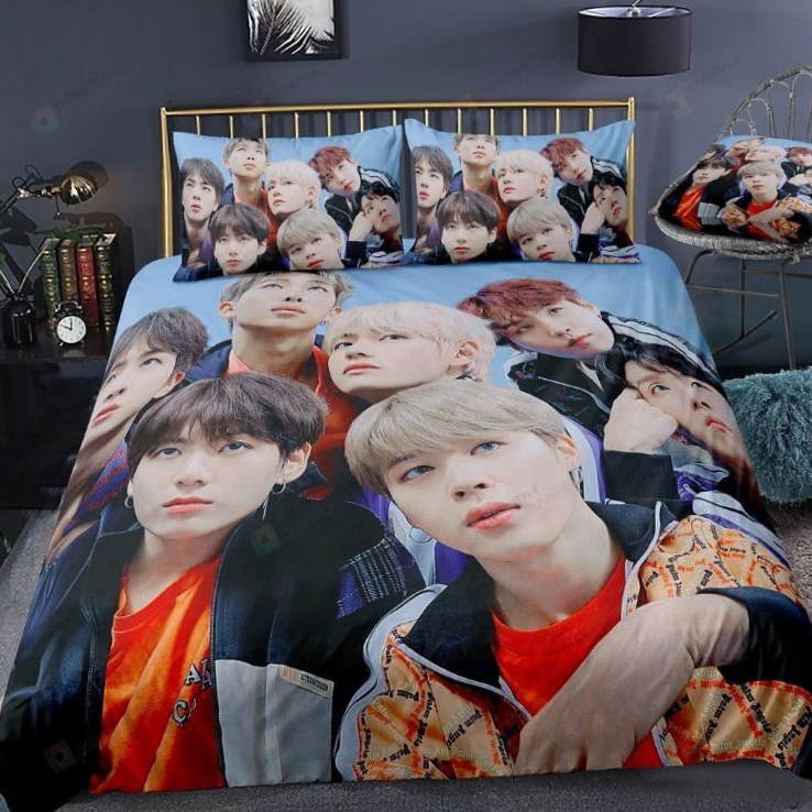 BTS Kpop Boygroup 3D Bedding Set