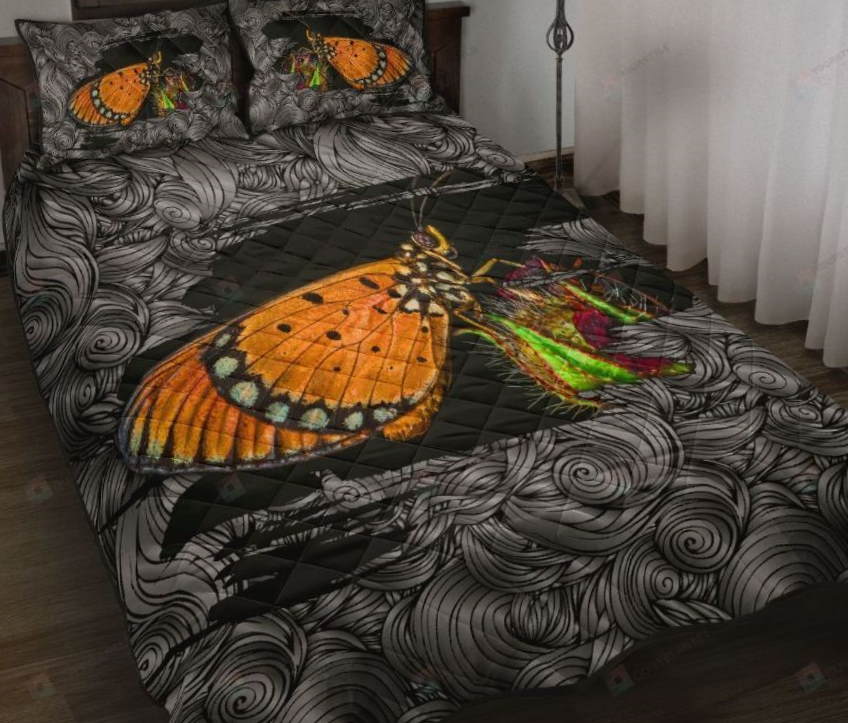 Butterfly Scratch Style 3D Bedding Set