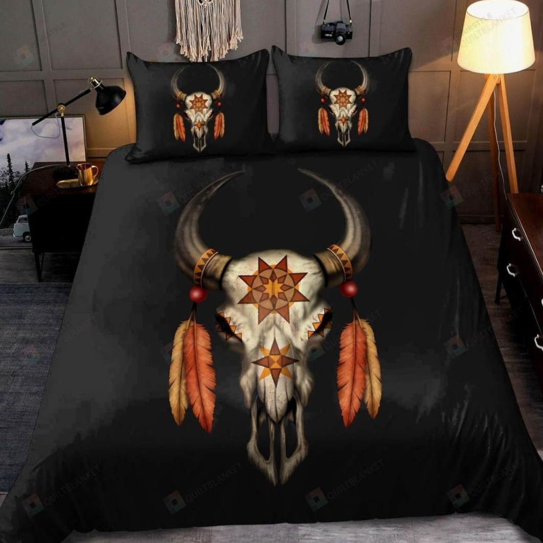 Cabezas De Toro Bull Skull Native 3D Bedding Set