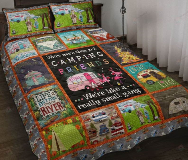 Camping Friend Quilt 3D Bedding Set