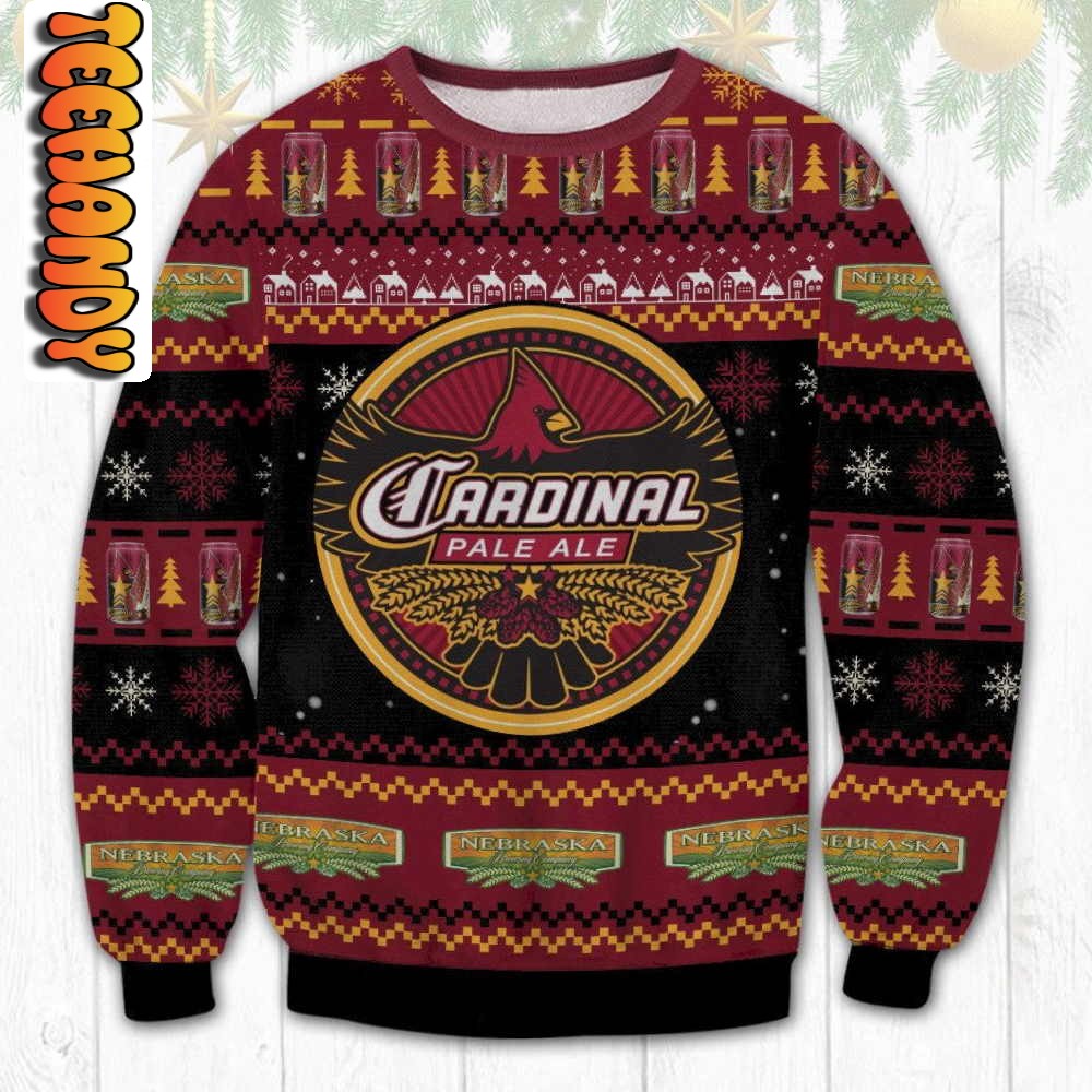 Cardinal Pale Ale Ugly Christmas Sweater