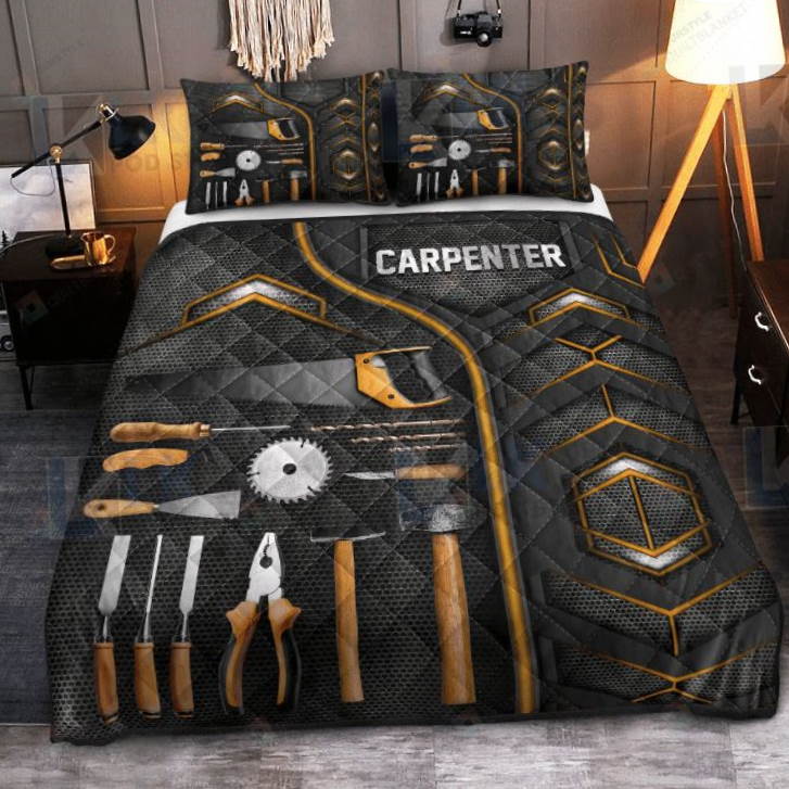 Carpenter Carbon Pattern Bedding Set