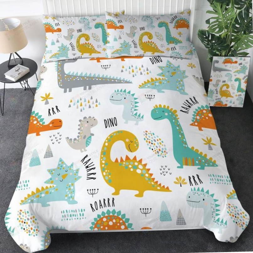 Cartoon Dinosaurs Pattern Roar 3D Bedding Set