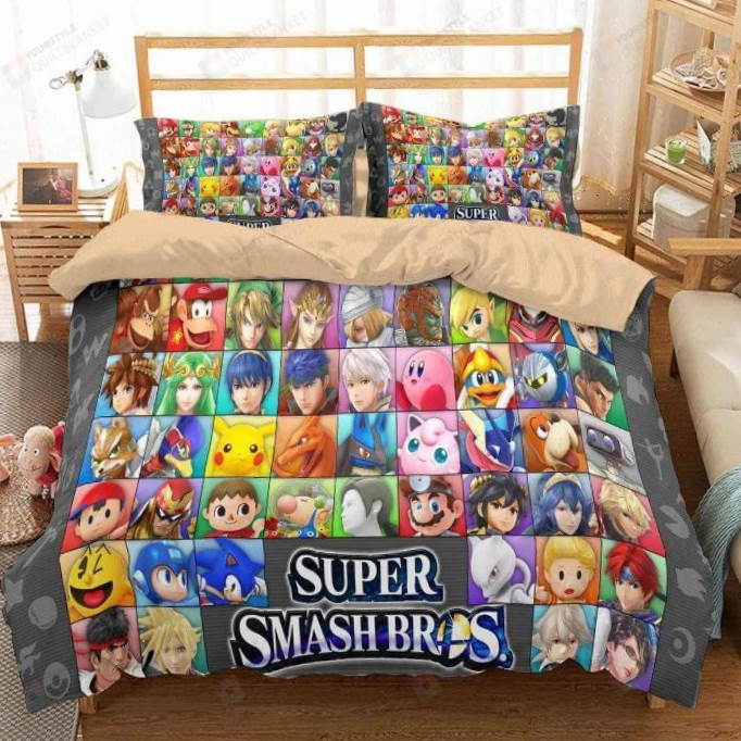 Characters Of Super Smash Bros Ultimate 3D Bedding Set