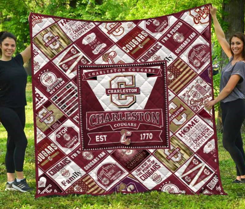 Charleston Cougars 3D Quilt Blanket