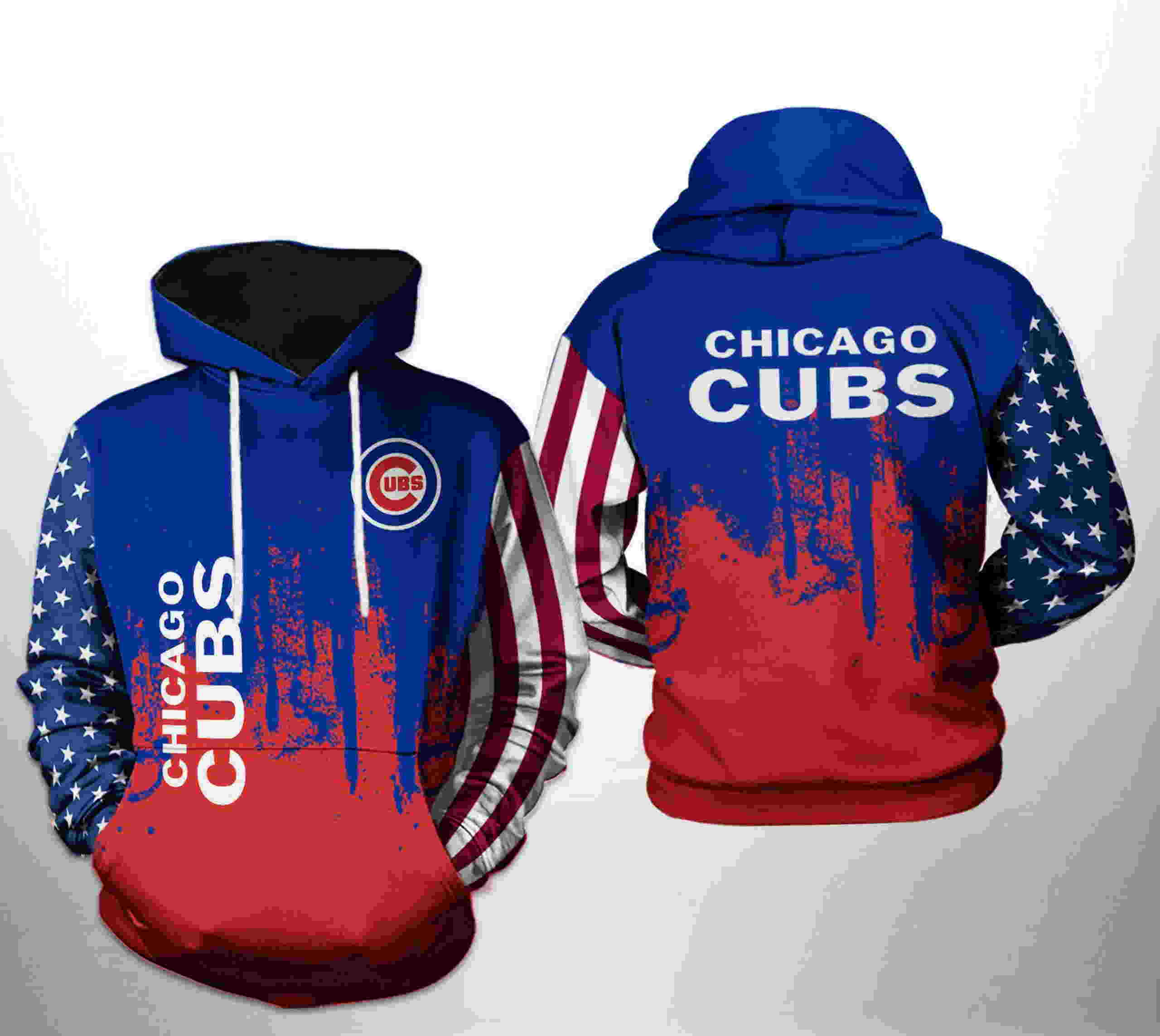 Chicago Cubs MLB Team US 3D Hoodie