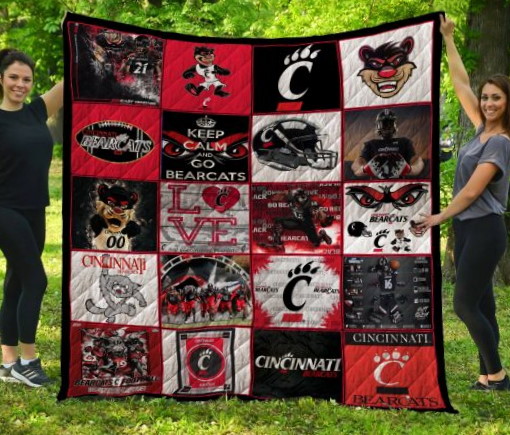 Cincinnati Bearcats 3D Quilt Blanket