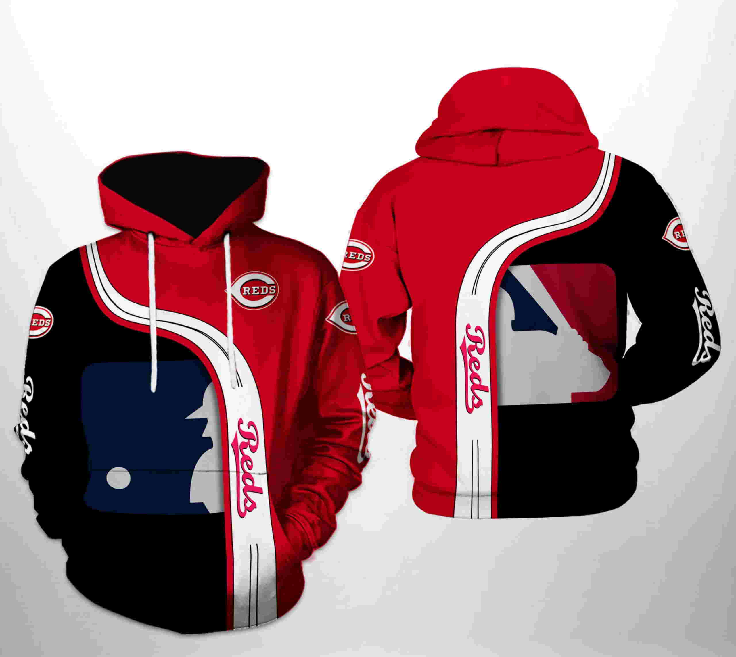 Cincinnati Reds MLB Team 3D Hoodie