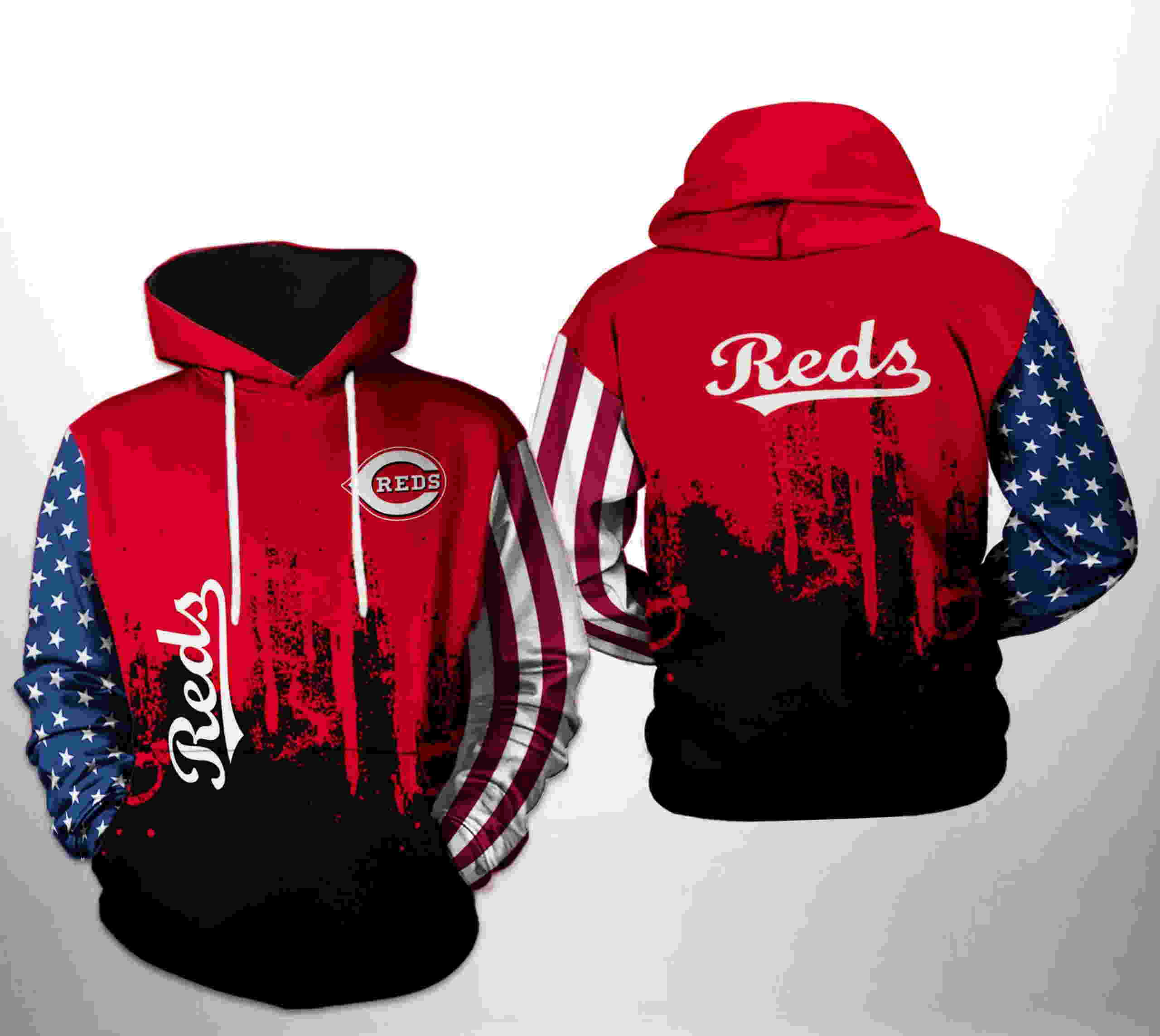 Cincinnati Reds MLB Team US 3D Hoodie