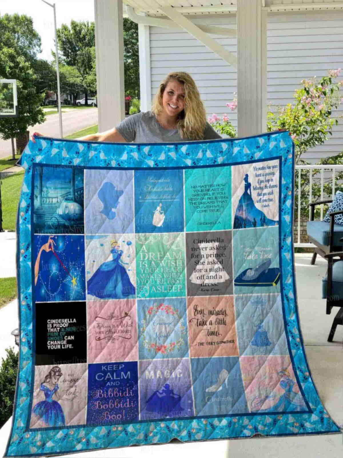 Cinderella All Over Print Quilt Blanket