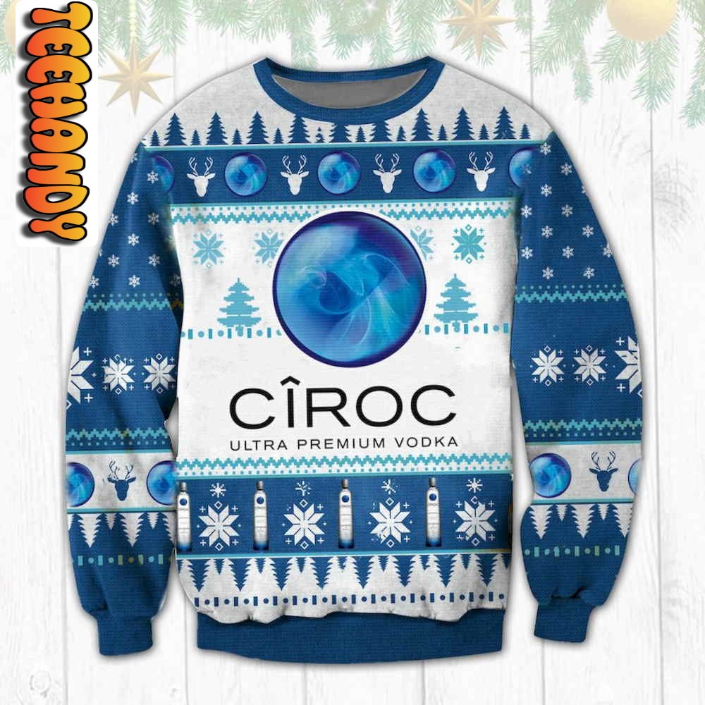 Ciroc Premium Vodka Ugly Christmas Sweater