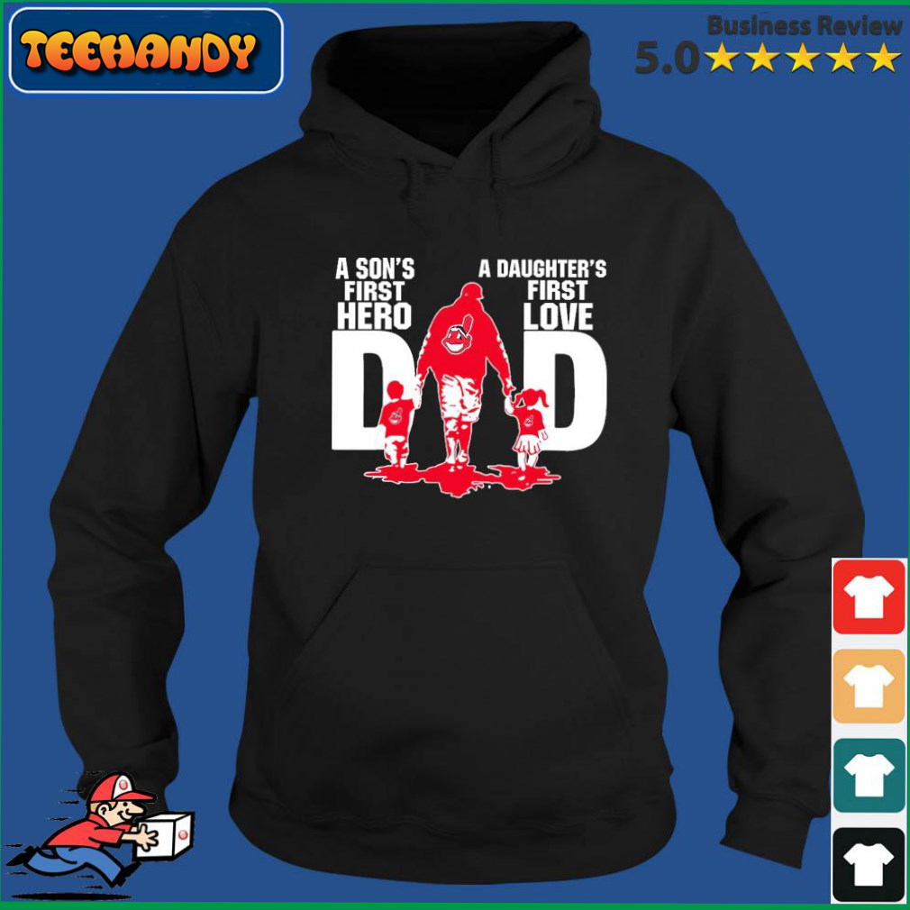 Cleveland Guardians Dad Son’s First Hero Daughter’s First Love Shirt