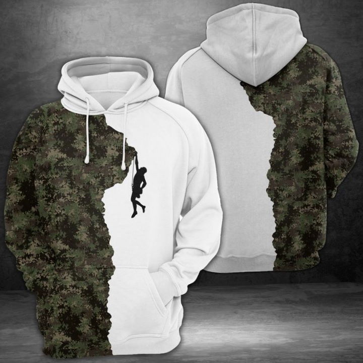 Climb 3D Hoodie Zipper Hoodie