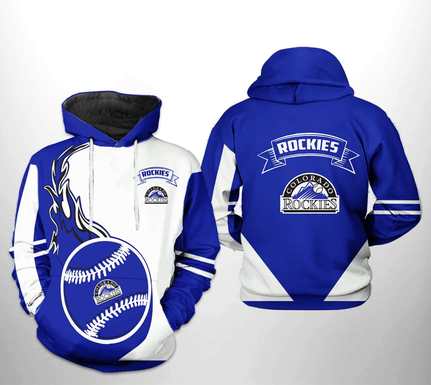 Colorado Rockies MLB Classic 3D Hoodie