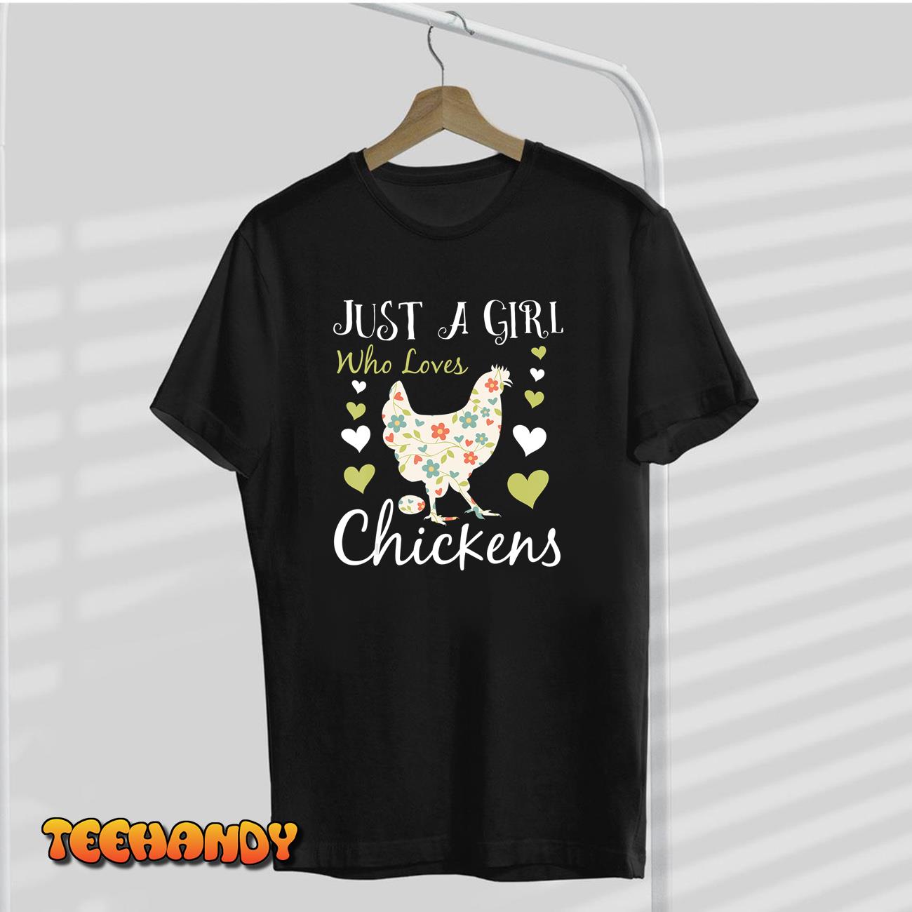 Cool Chicken Design For Women Girls Chicken Farmer Lovers T-Shirt