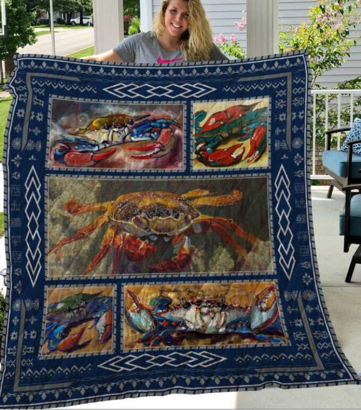 Crab 3D Quilt Blanket