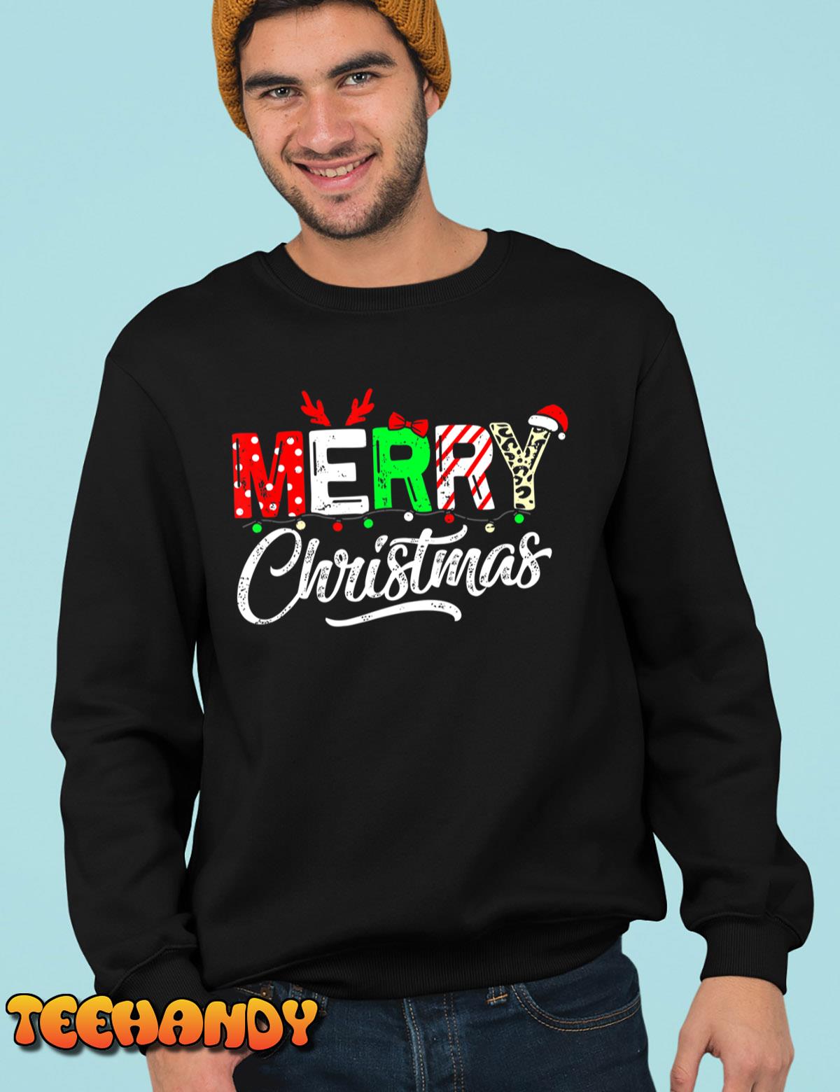 Cute Merry Christmas Matching Family Christmas For Men Women T-Shirt