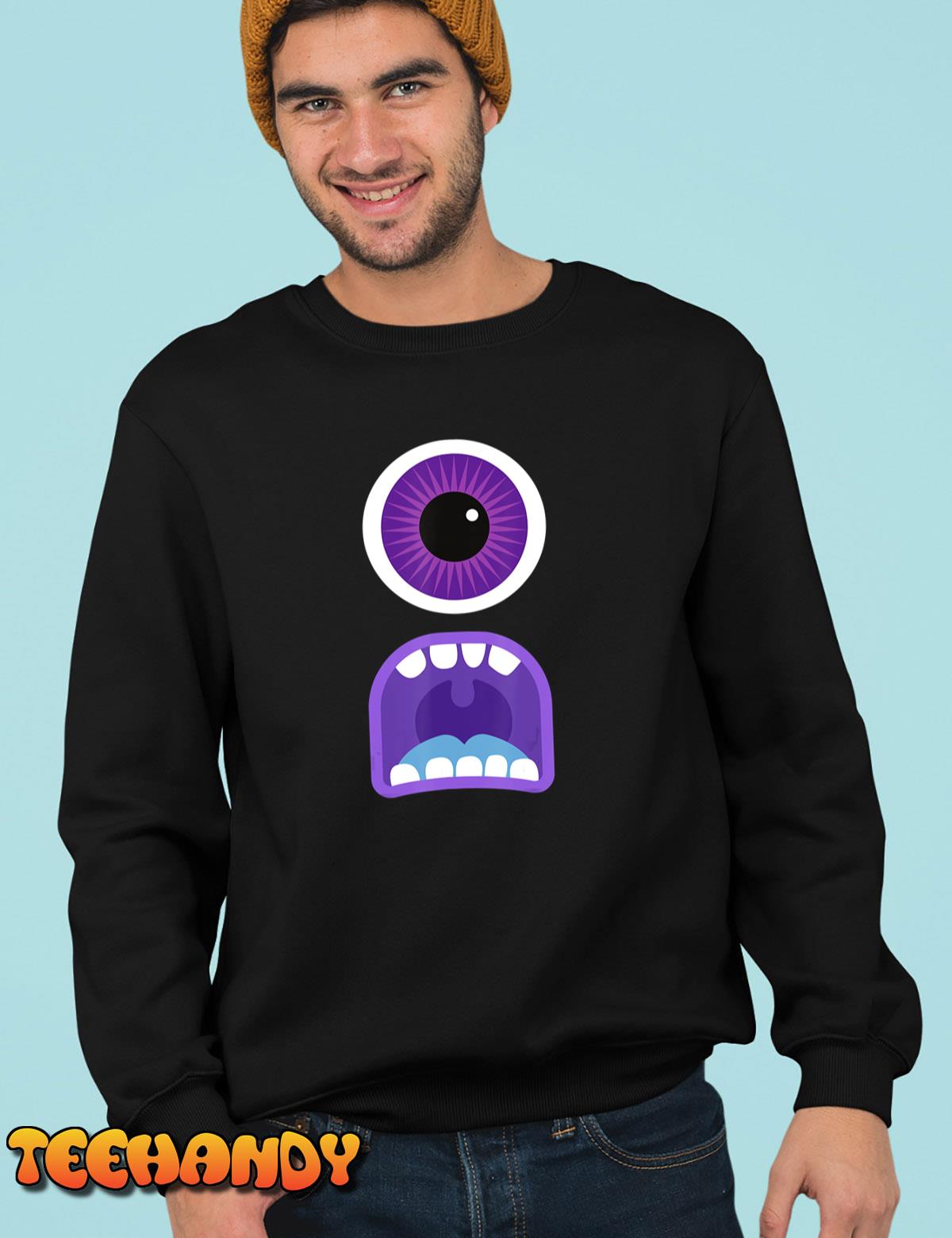 Cute Monster Face Costume Men’s Women’s Halloween T-Shirt