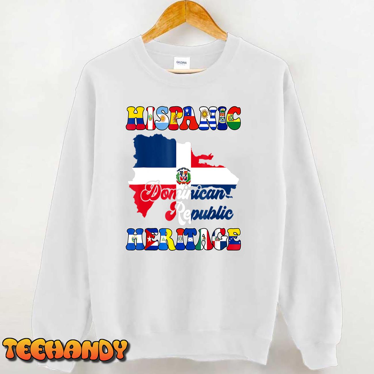 Dominican Republic Flag Hispanic Heritage Month Dominicana T-Shirt