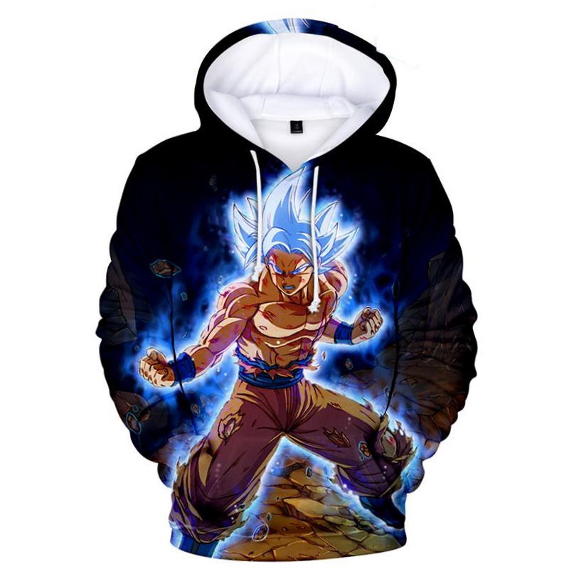 Dragon Ball Anime Series Super Saiyan 3D Hoodie Zipper Hoodie