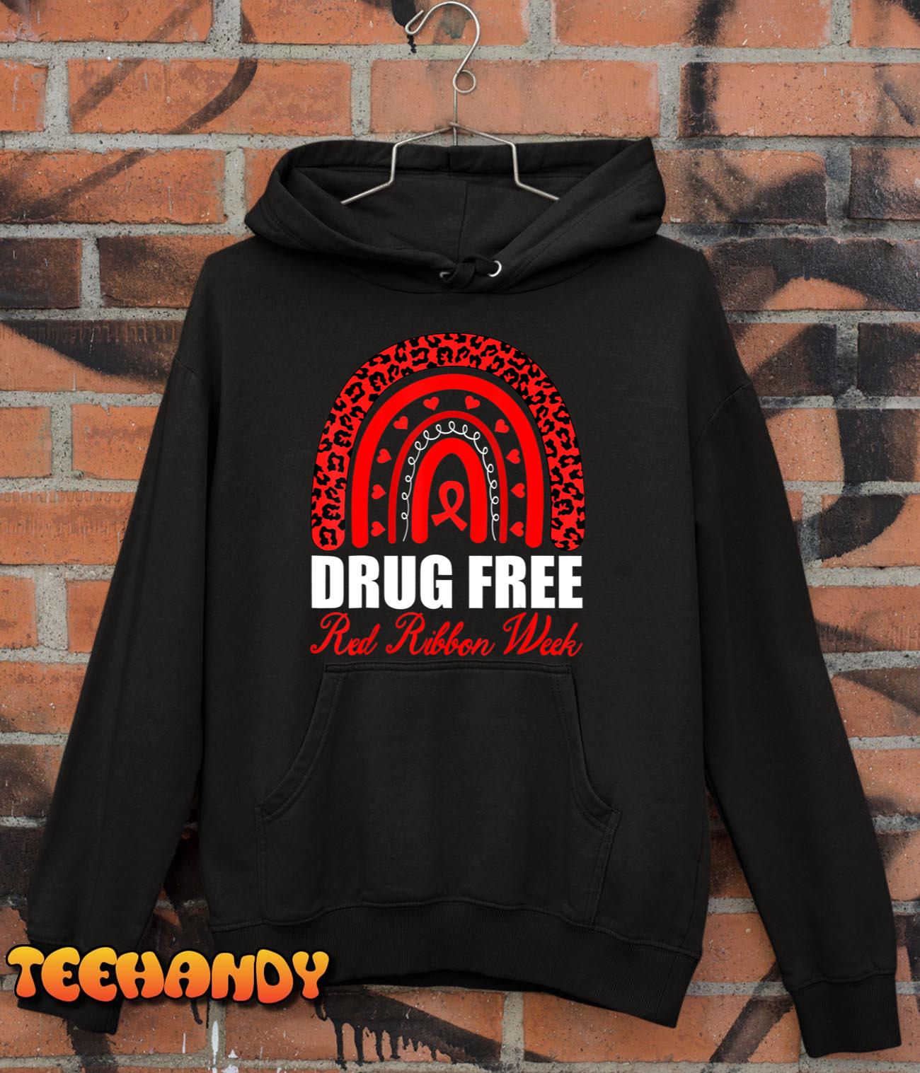 Drug Free Red Ribbon Week Awareness T-Shirt