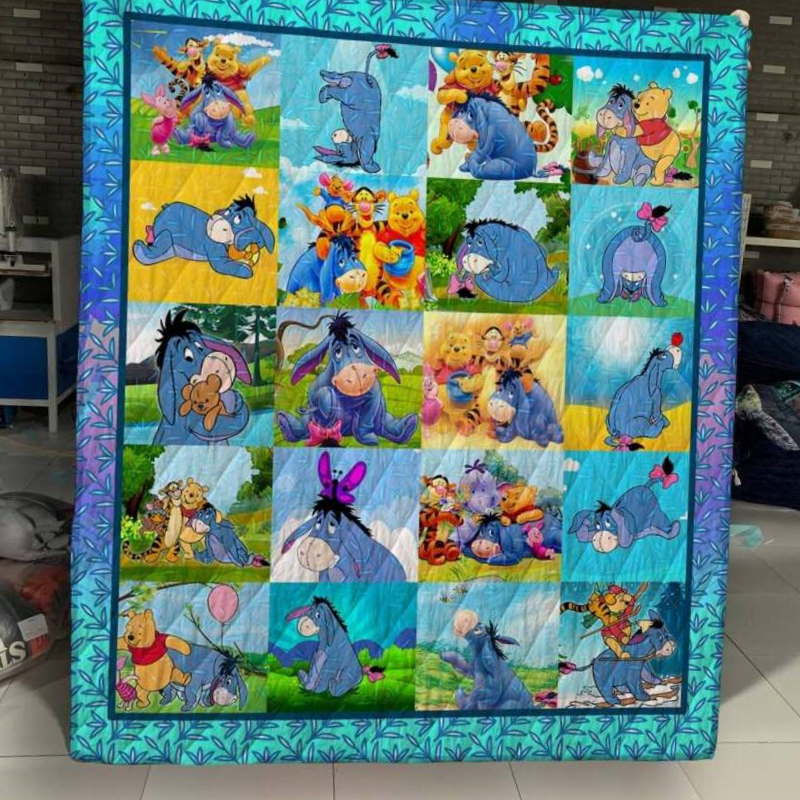 Eeyore And Pooh 3D Quilt Blanket