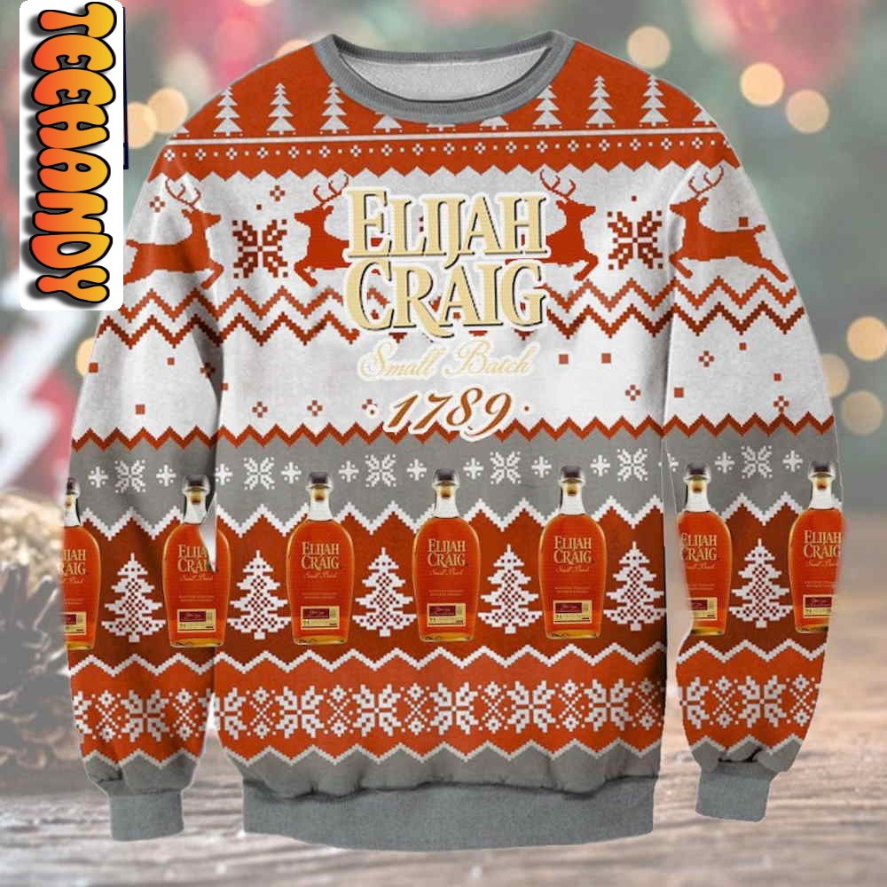 Elijah Craig 1789 Ugly Christmas Sweater