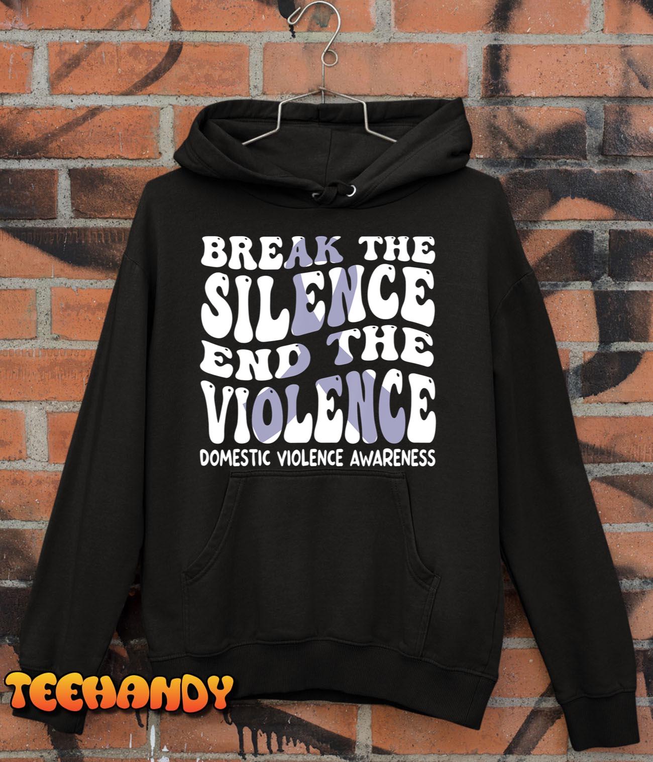 End The Violence Domestic Violence Awareness Shirt Groovy T-Shirt