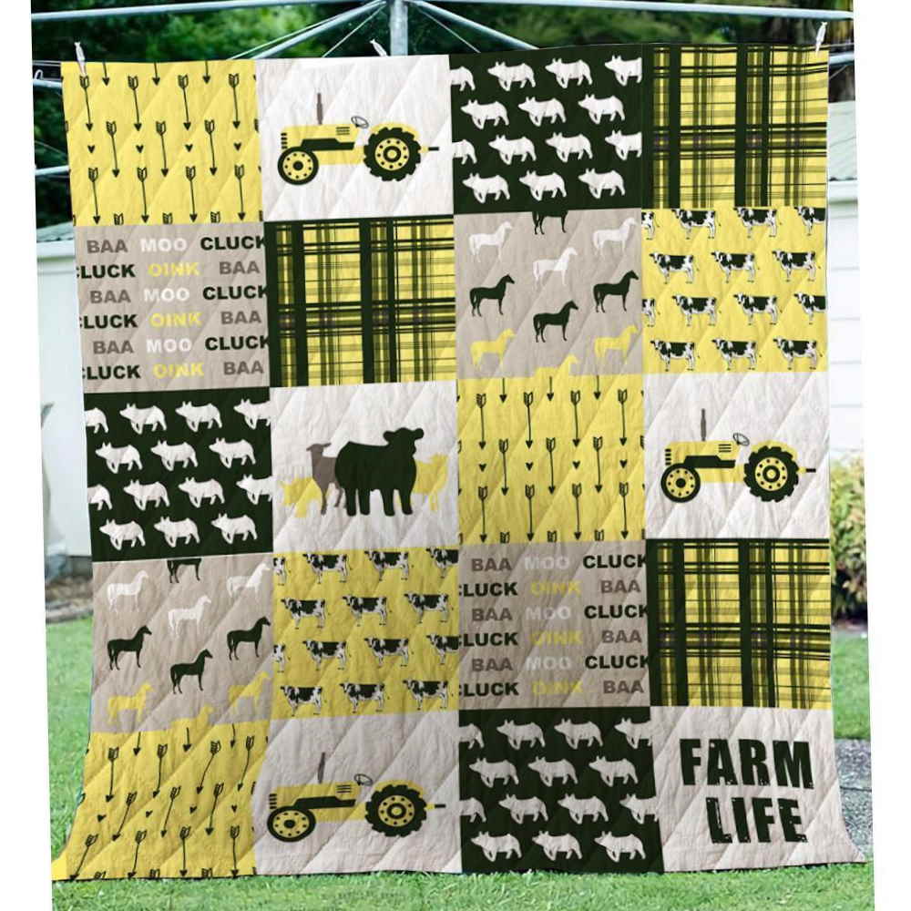 Farm Lifesk06 3D Quilt Blanket