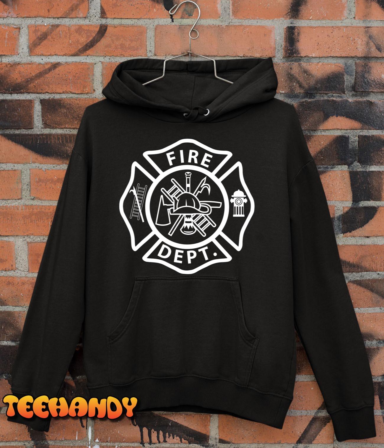 Fire Department Logo Uniform Fireman Symbol Firefighter Gear T-Shirt