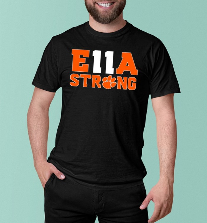 Football Ella Strong Clemson T-Shirt