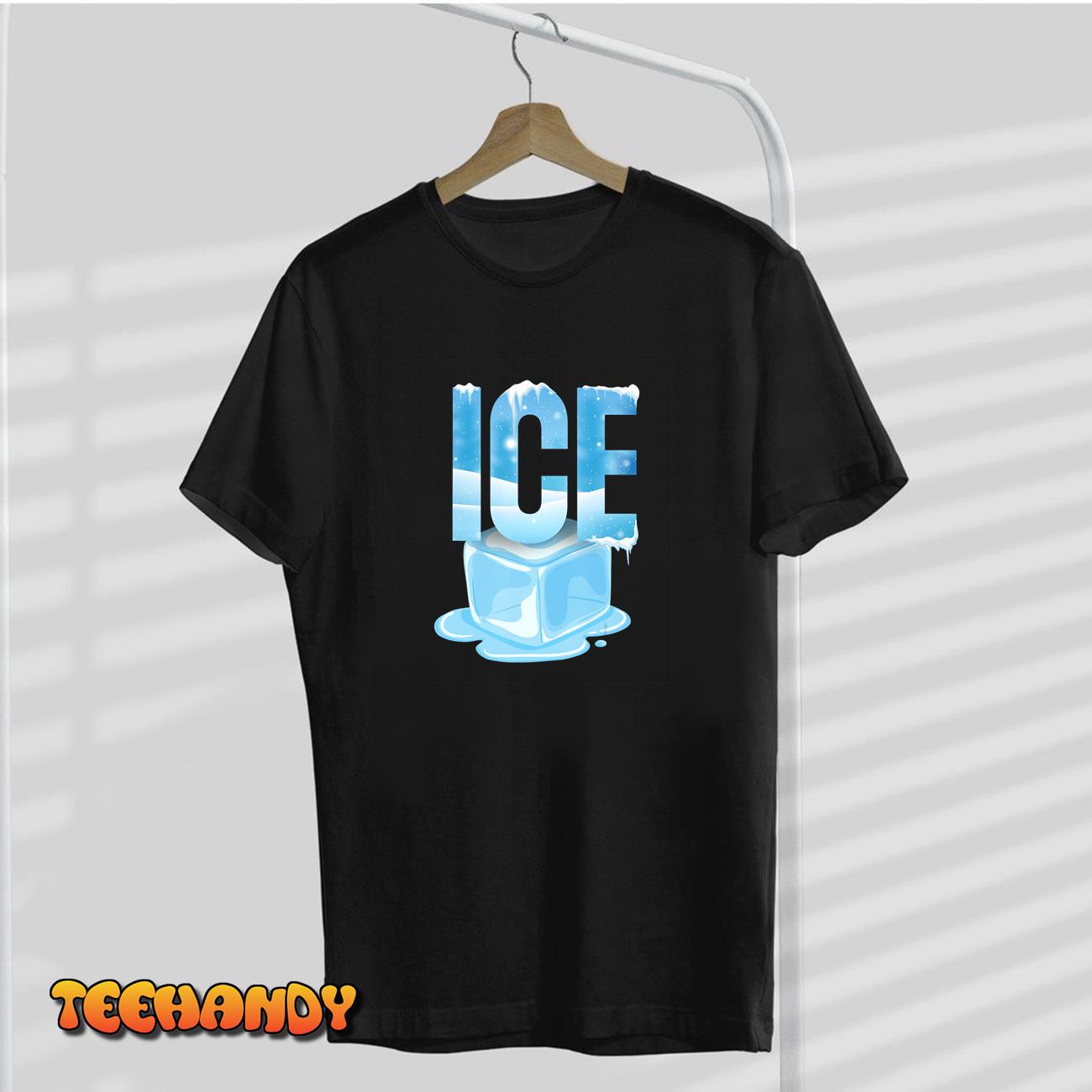 Funny Ice Fire Couple DIY Costume Halloween Party T-Shirt