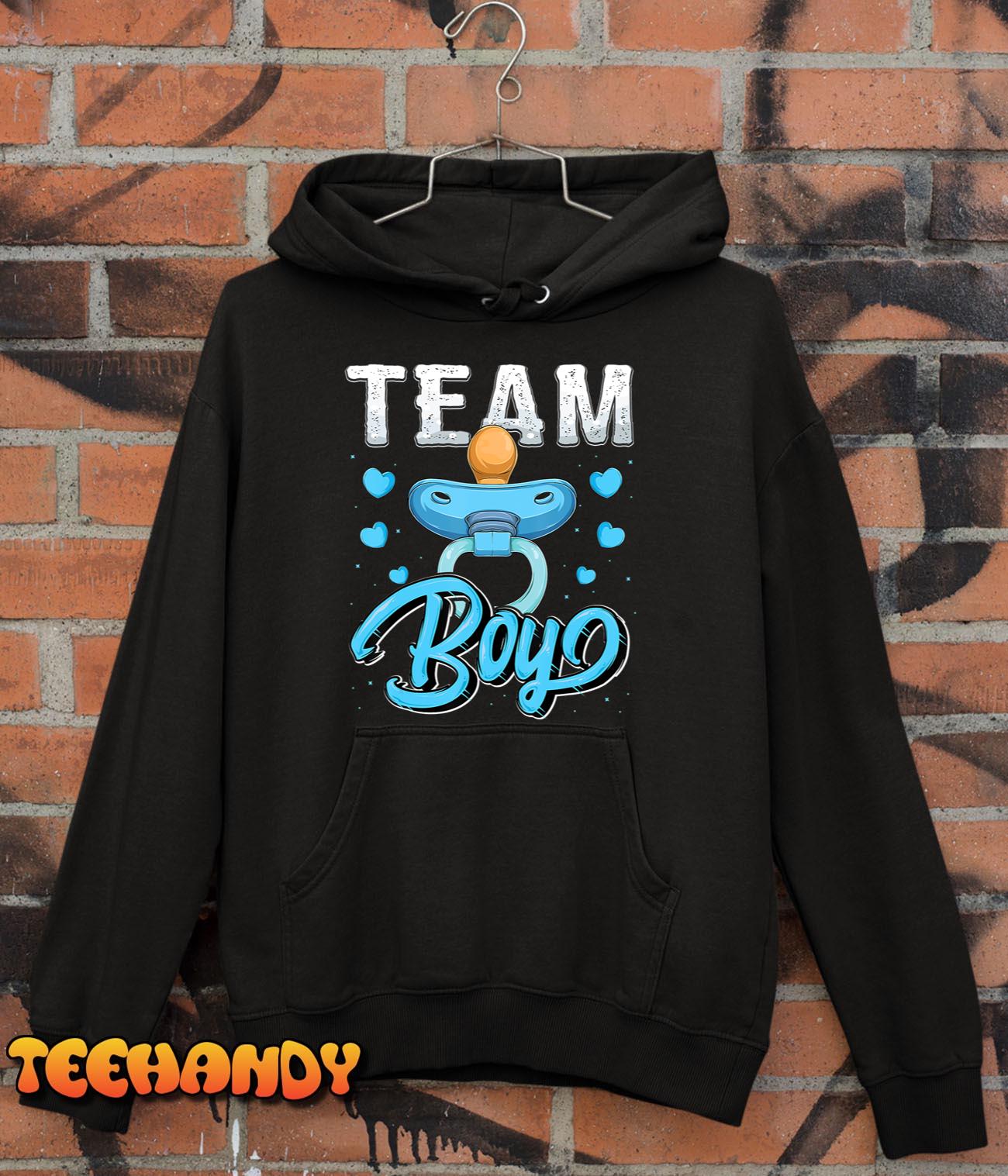 Gender Reveal Party Team Boy Baby Shower Matching Family Set Hoodie