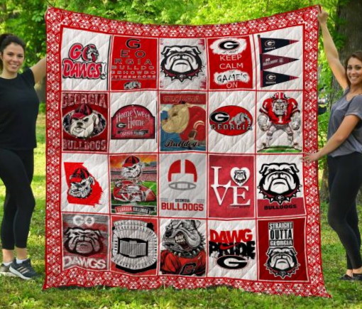 Georgia Bulldogs 3D Quilt Blanket