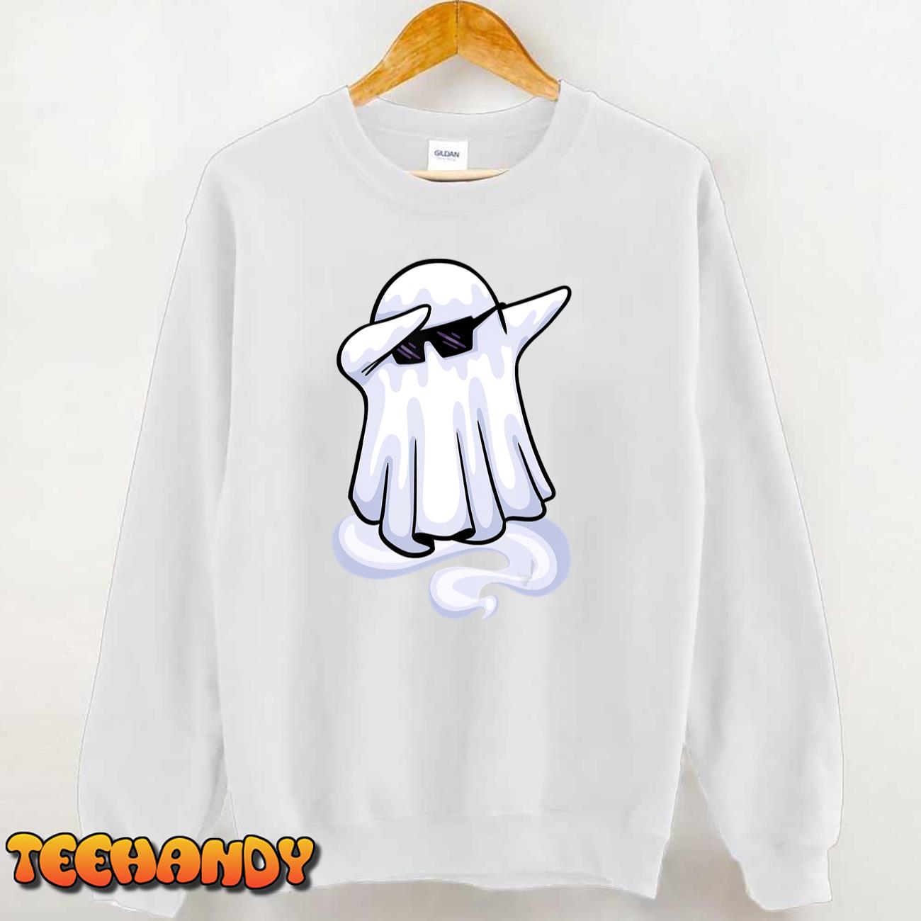 Ghost Dabbing Tshirt, Funny Ghost Tee, Halloween Lover T-Shirt